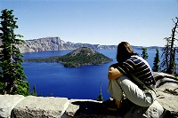 Wizard Island on Crater Lake