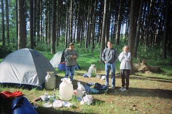 Naše první tábořiště