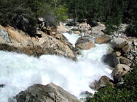 Pinecrest Lake overflow falls