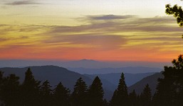 Sunset over Mount Diablo