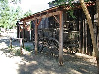 Ancient coach at Columbia, CA