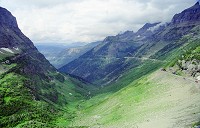 Glacier-swept valley