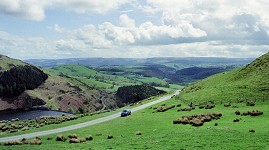 Clywedog Reservoir in central Cambria