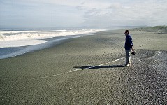 Grandpa by the Pacific Ocean