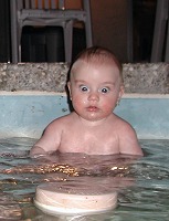 Tom's first time in our jacuzzi