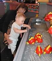 With granny at the Aquarium