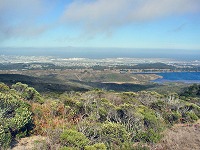 A view towards SFO airport from Sweeney Ridge