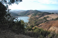 A view from Quicksilver to Guadalupe Reservoir