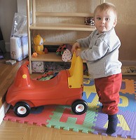 Tom with his first car