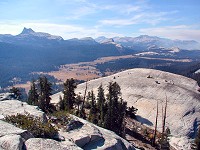 A view to Tuolumne Meadows