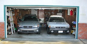 Two Wagons in our garage