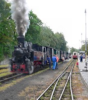 Narrow gauge railroad at Jindřichův Hradec