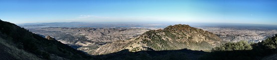 A view from Mt. Diablo to the north