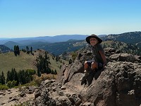 Tom on a rock