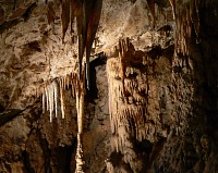Krápníky v Punkevní jeskyni.