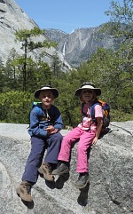 Děti a Yosemite Falls