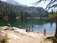 Konečná na Lane Lake. Konečná na Lane Lake.