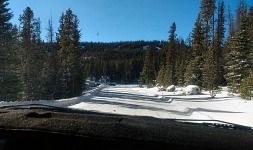 Arrival to the ski resort is a test for a beginner driver.