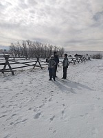 With our visitors at Vedauwoo.