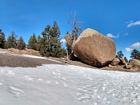 A rolling stone under Turtle Rock.