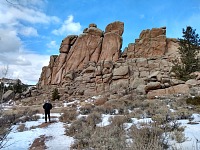 Sid on a trail around Turtle Rock.
