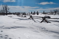 Procházka na Vedauwoo by byla bývala chtěla sněžnice.