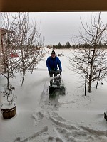 I ten snowblower jsme nakonec použili.
