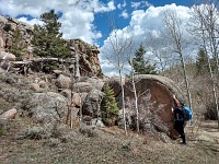 Rumcajz na Vedauwoo - tentokrát už v podstatě bez sněhových závějí. Rumcajz na Vedauwoo - tentokrát už v podstatě bez sněhových závějí.