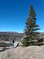 Lisa v průsmyku nad Box Canyonem. Lisa v průsmyku nad Box Canyonem.