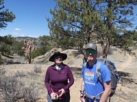 Carol & Tom na Granite Ridge.