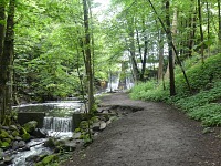 Údolí Frognerova potoka: proti proudu k vodopádu.