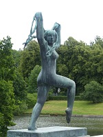 Frognerův park: divoženka.