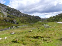 Krajina se s nadmořskou výškou změnila na tundru. Krajina se s nadmořskou výškou změnila na tundru.