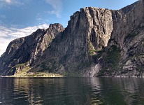 Útesy kolem Kjeragu.