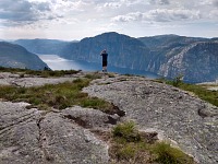 Sid fotí z vršku Sollifjellet &mdash; 564&nbsp;m nad Lysefjordem.