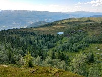 Vyhlídka z Grebbeløypy na západ Vyhlídka z Grebbeløypy na západ