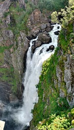Vøringsfossen: hlavní přepad Vøringsfossen: hlavní přepad